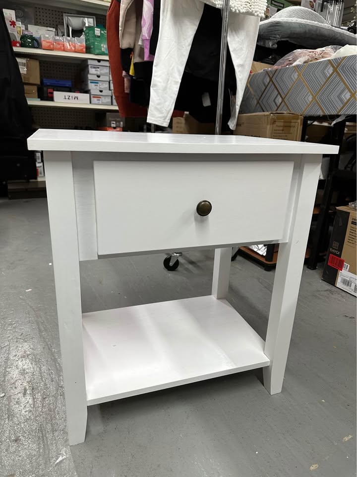 Costway White Nightstand & Accent Table