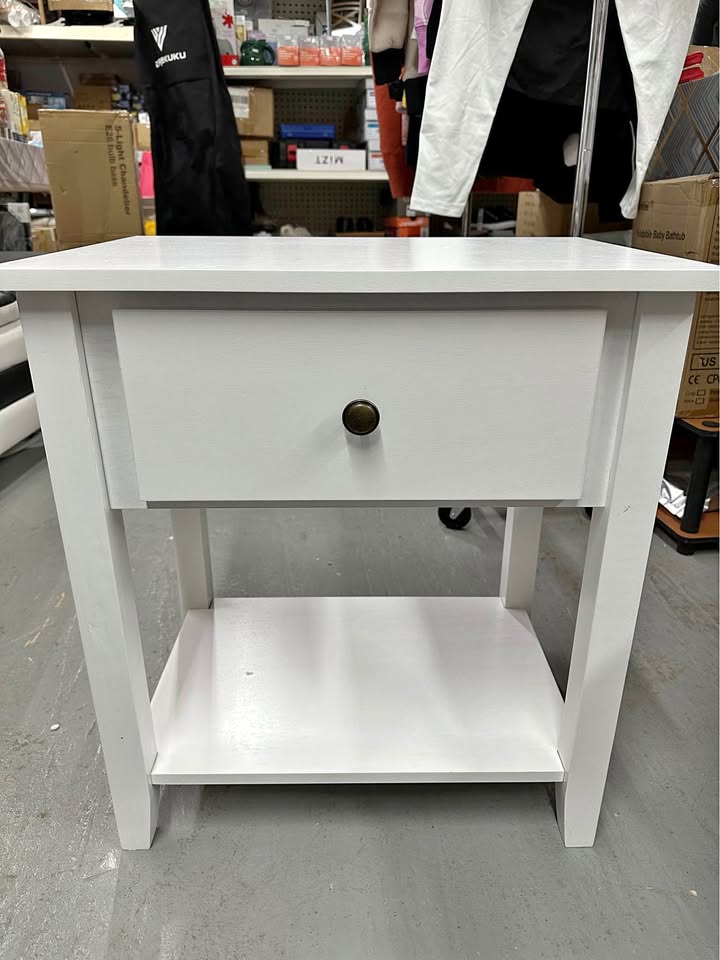 Costway White Nightstand & Accent Table