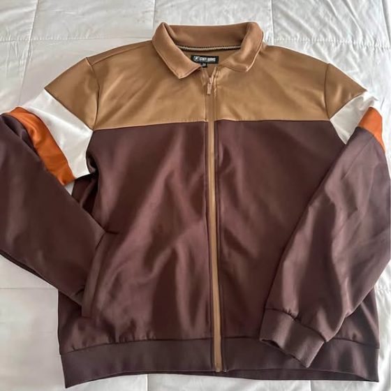 Stacy Adams Men's Brown Full-Zip Jacket — Medium