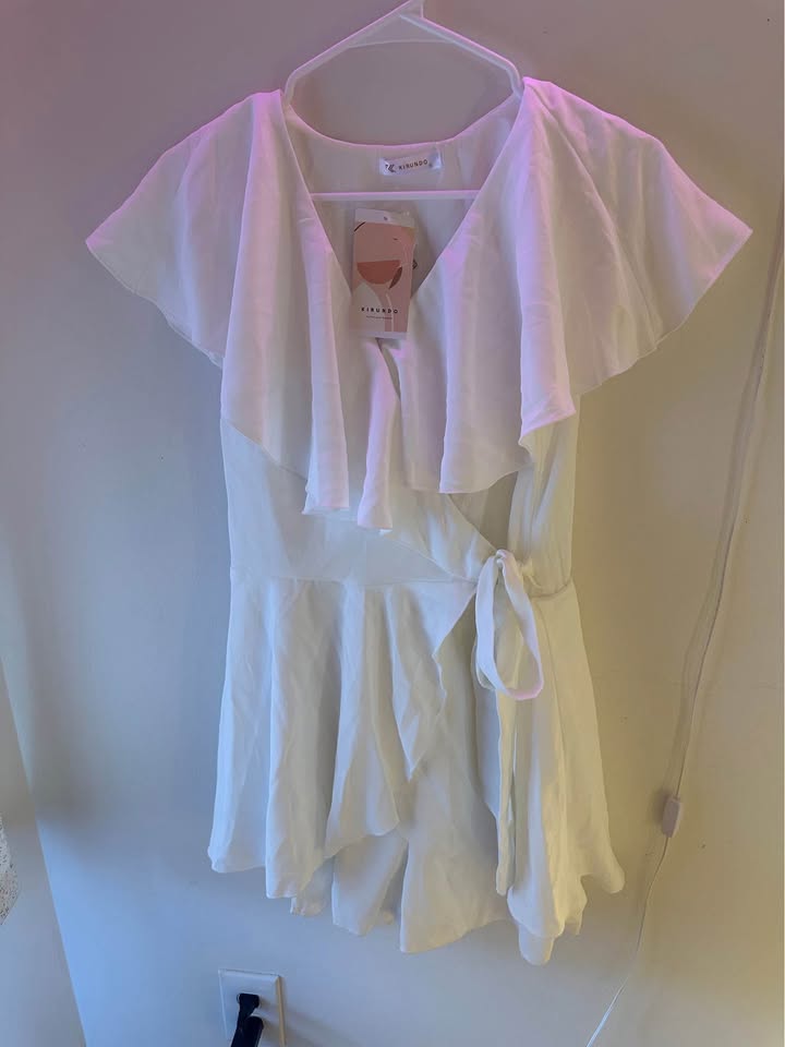 KIRUNDO Women's White Romper — Size S