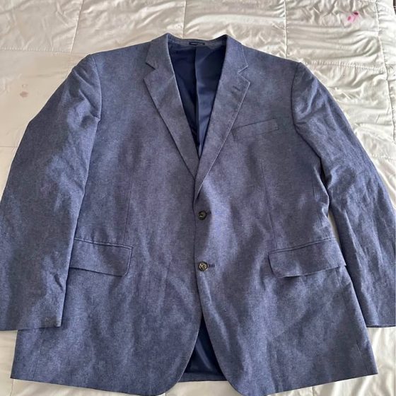 Stafford Classic Fit Men's Sport Coat — Blue, 48 Regular