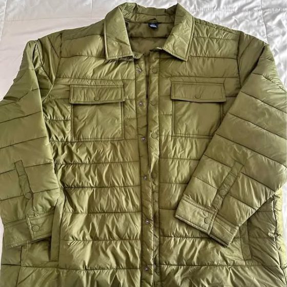 George Men's Green Puffer Jacket — 2XL
