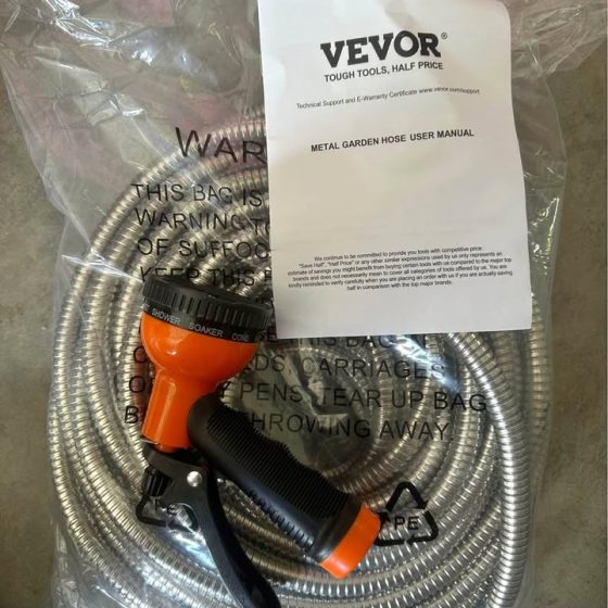 25-Foot Rust-Proof Metal Garden Hose