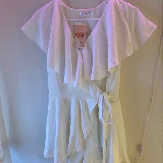 KIRUNDO Women's White Romper — Size S