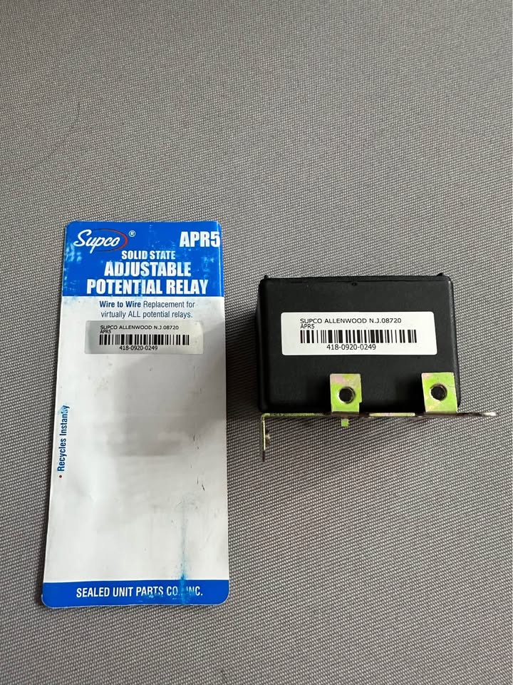 Supco APR5 Adjustable Potential Relay