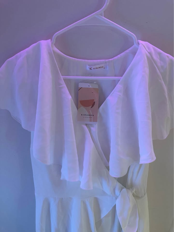 KIRUNDO Women's White Romper — Size S