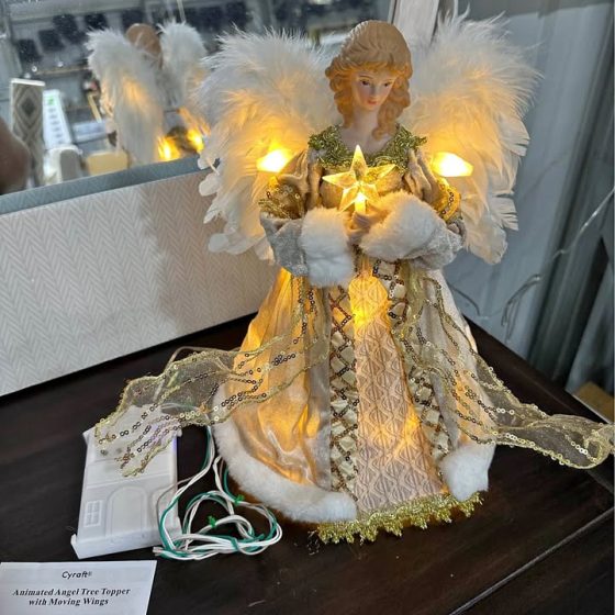 12-Inch Animated Christmas Angel Tree Topper