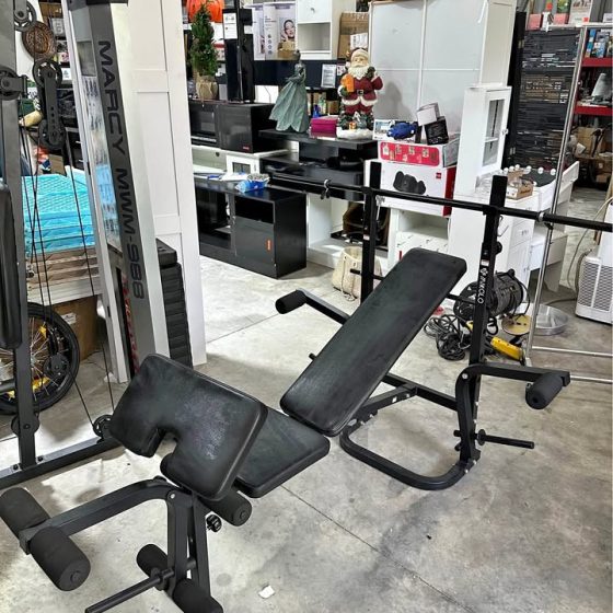 Mikolo Adjustable Weight Bench & Squat Rack Set