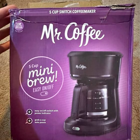 Mr. Coffee 5-Cup Mini Brew Coffee Maker