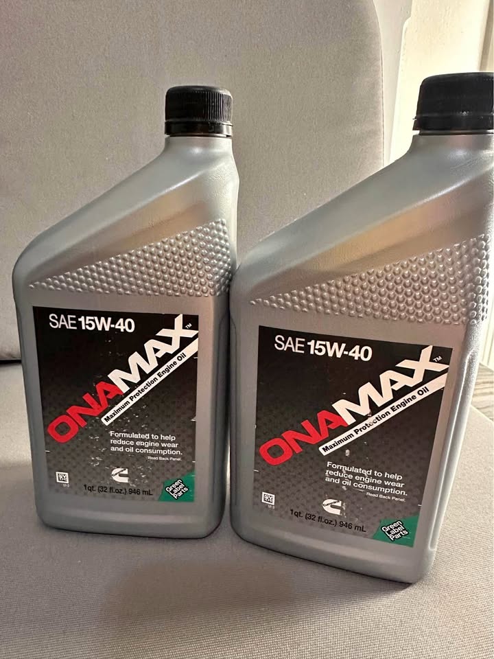Onan OnaMax 15W-40 RV Generator Engine Oil — 2-Pack