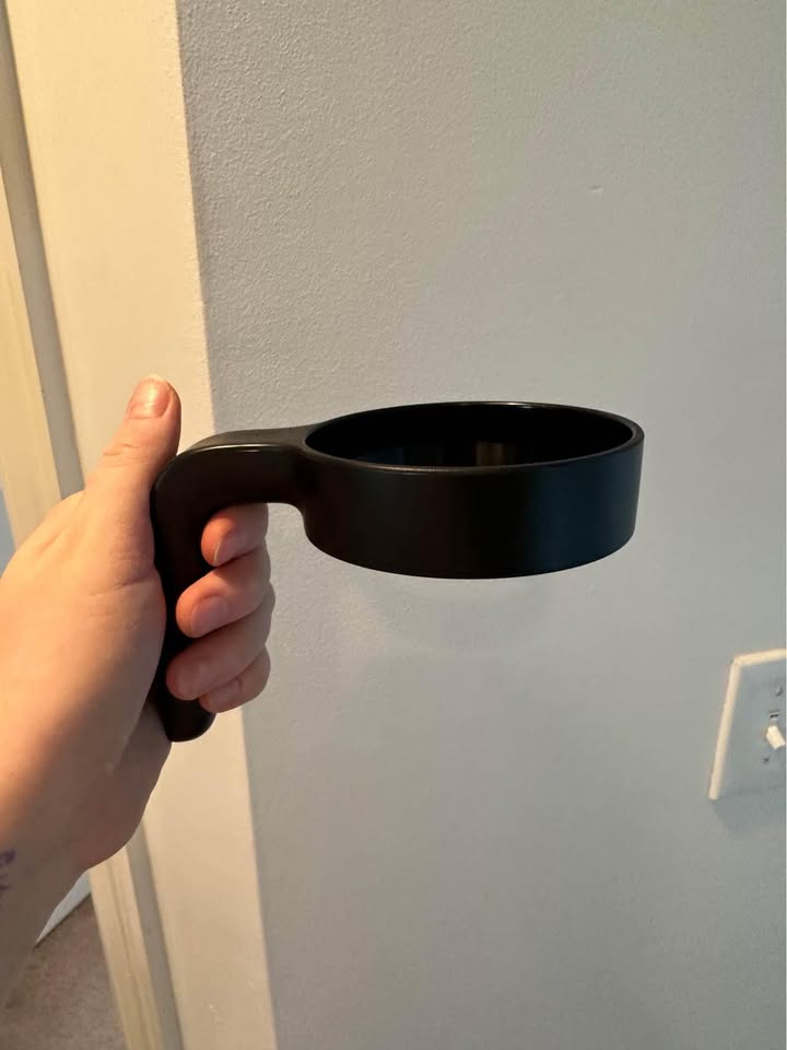 Black Tumbler Handles — Set of 4