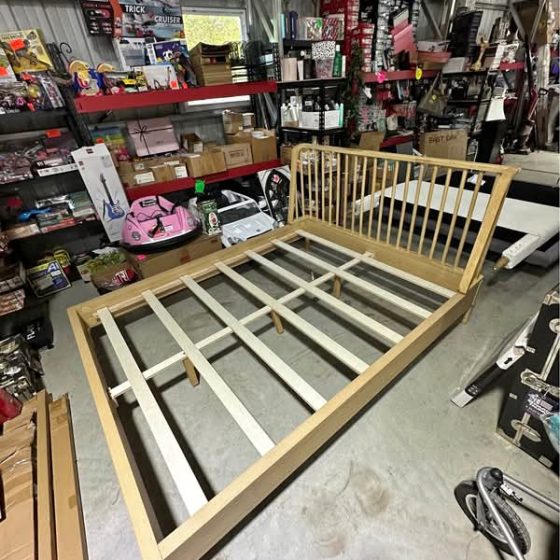 Queen-Size Wooden Bed Frame