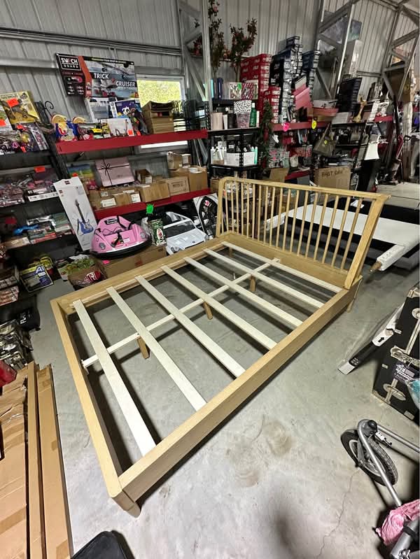 Queen-Size Wooden Bed Frame