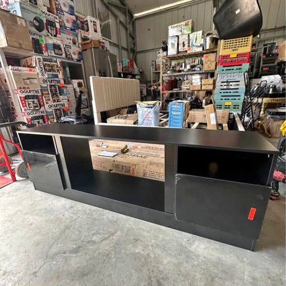 70-Inch Modern Black TV Stand