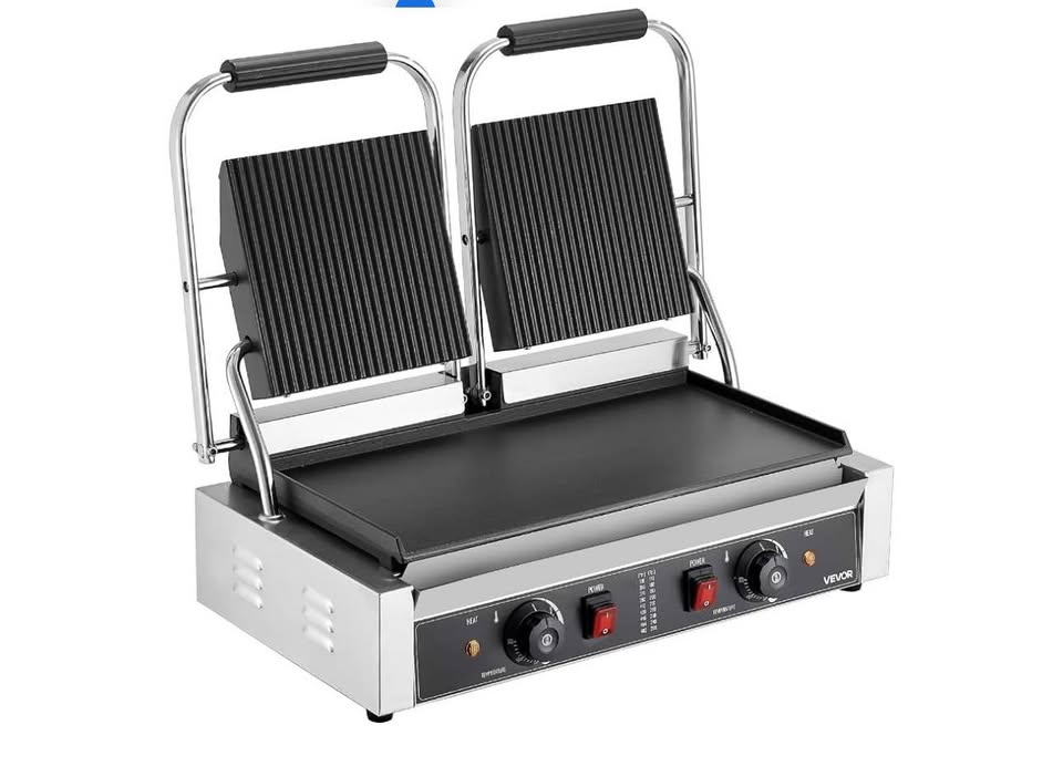 VEVOR 3600W Commercial Double Panini Grill