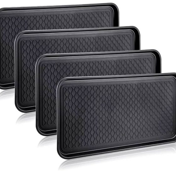 Four-Piece Entryway Shoe Tray Set