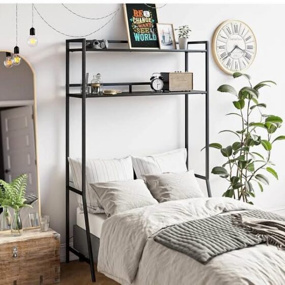 Beverly Over-The-Bed Storage for Twin & XL Twin Beds, Espresso/Black