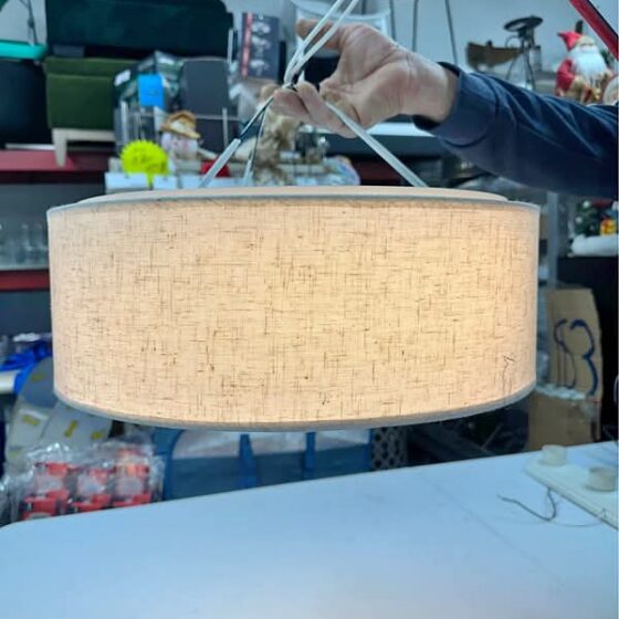 Flush Mount Ceiling Light Modern Farmhouse Drum Ceiling Light