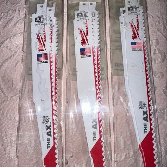 Milwaukee SAWZALL "The Ax" 9-Inch Blades (Set of 6) - New