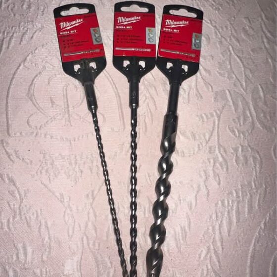Milwaukee SDS-Plus Hammer Drill Bits. (3 pieces)