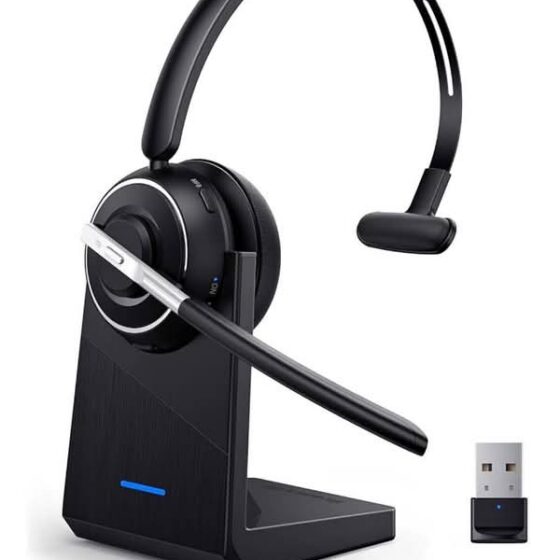 Bluetooth Headset, Wireless Headset with Microphone for PC, V5.2 Computer Headset