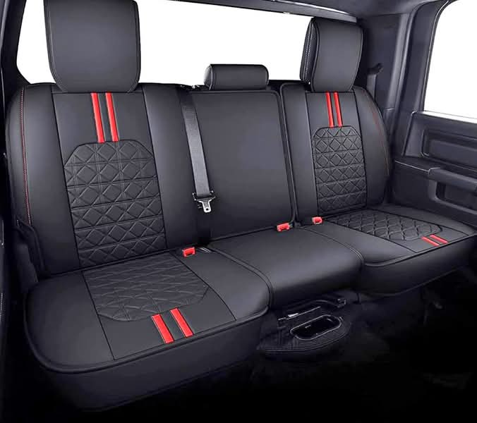 RAM Seat Covers Fit for 2009-2023 2024 2025 2026 1500HD 2010-2026 2500/3500HD Pickup Rear Seat Cover
