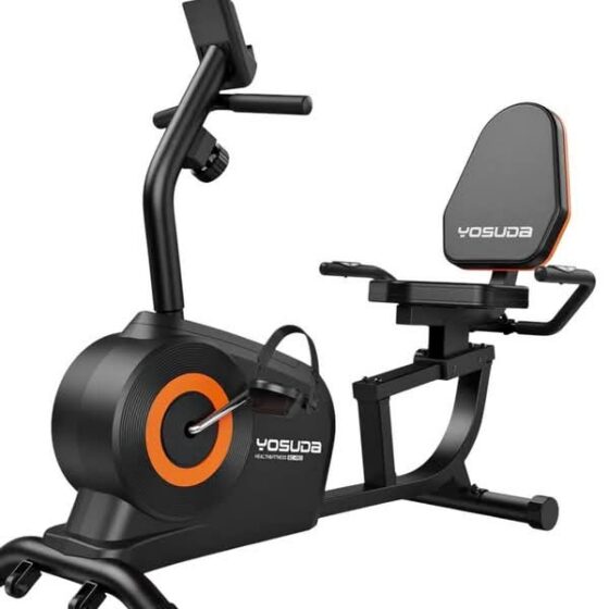 YOSUDA Recumbent Exercise Bike for Home，Magnetic Staionary Bike for Seniors/Adults with Adjustable