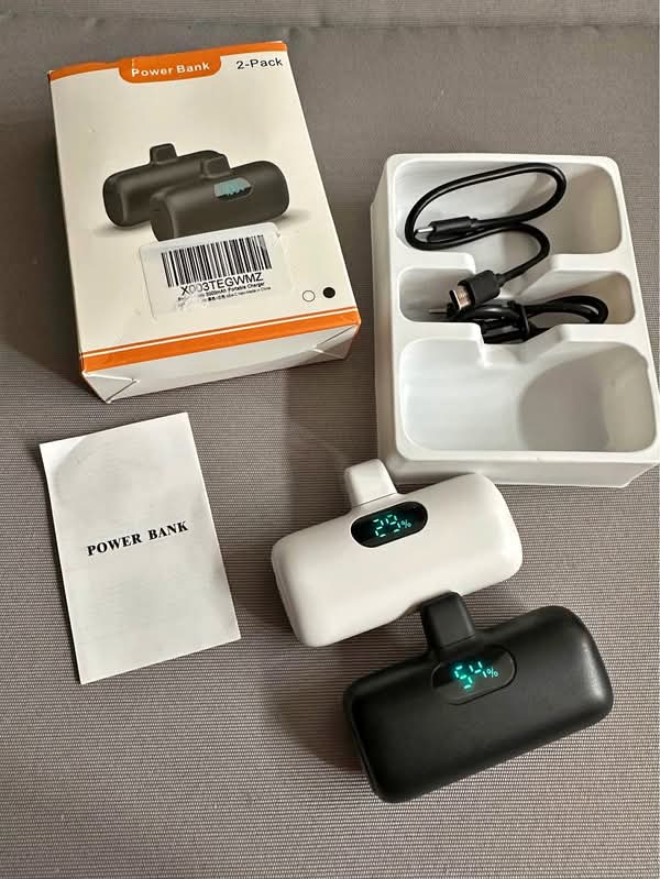 Mini Portable Charger 5000mAh Power Bank,3A PD USB C Cell Phone Portable Power