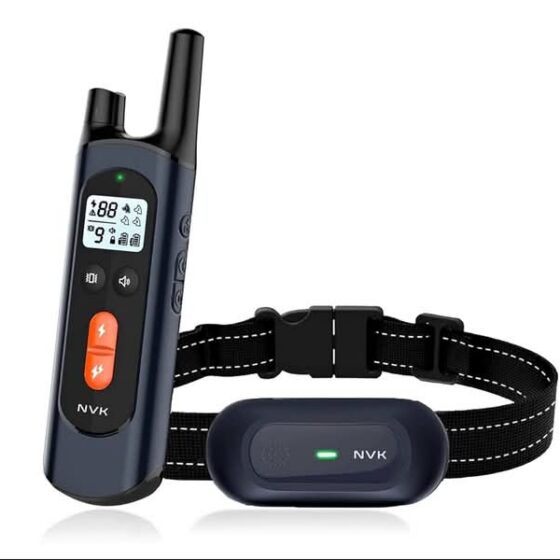 Waterproof Dog Training Shock Collar - Black - New
