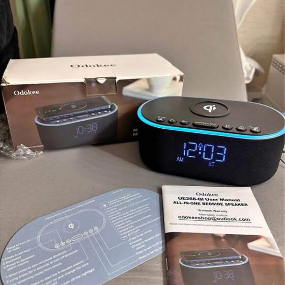 Wireless Charging Alarm Clock Radio