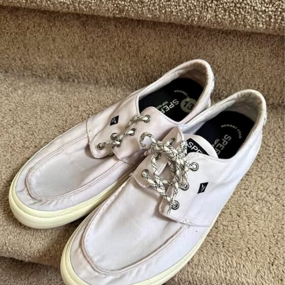 Sperry Top Sider White Canvas