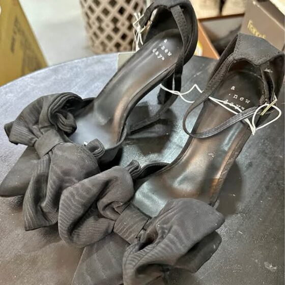 a new day Womens Grace Bow Heels with Memory Foam Insole