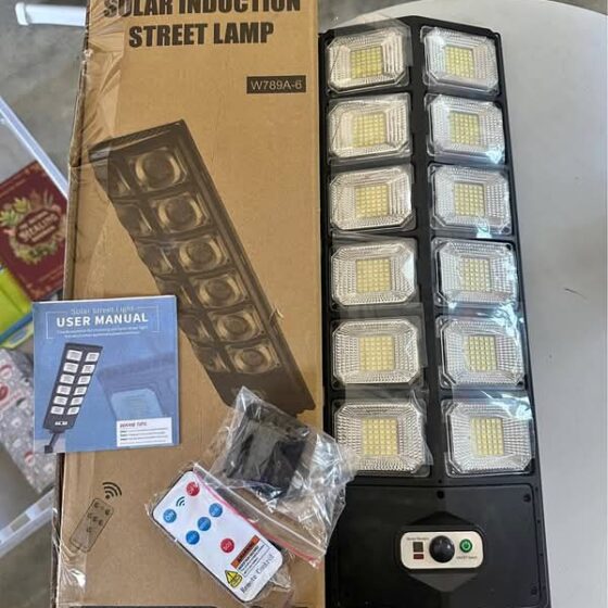 Solar Induction Street Light W789B-6 LED with Remote Control