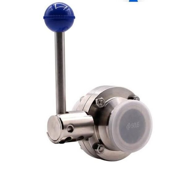 Dernord 1'' Sanitary Butterfly Valve with Pull Handle Stainless Steel tri clamp