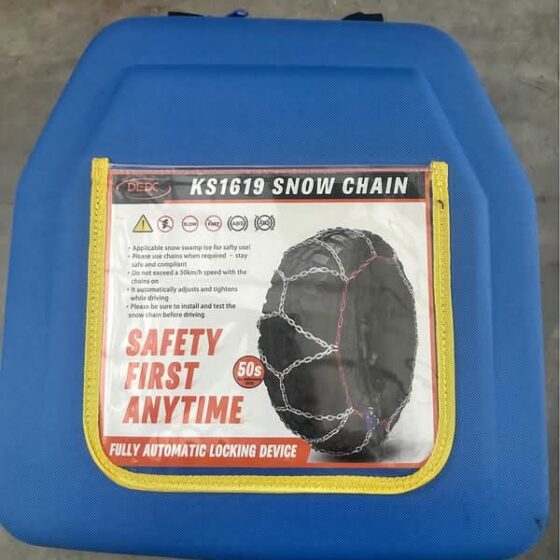 DEDC KS1619 Heavy Duty Snow Chains - Auto-Locking (New/Excellent Condition)