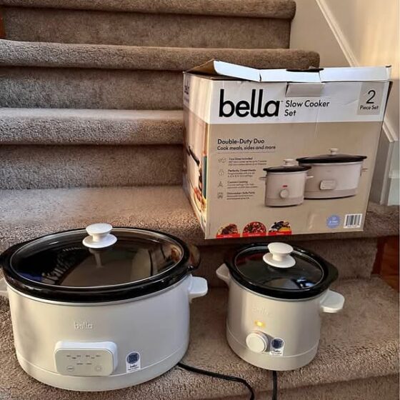 Bella 6-quart Programmable Slow Cooker with Additional 2-quart Slow