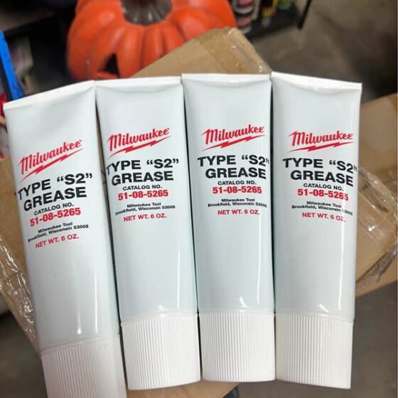 Milwaukee Type “S2” Grease – 4 Tubes (6 oz each) – NEW