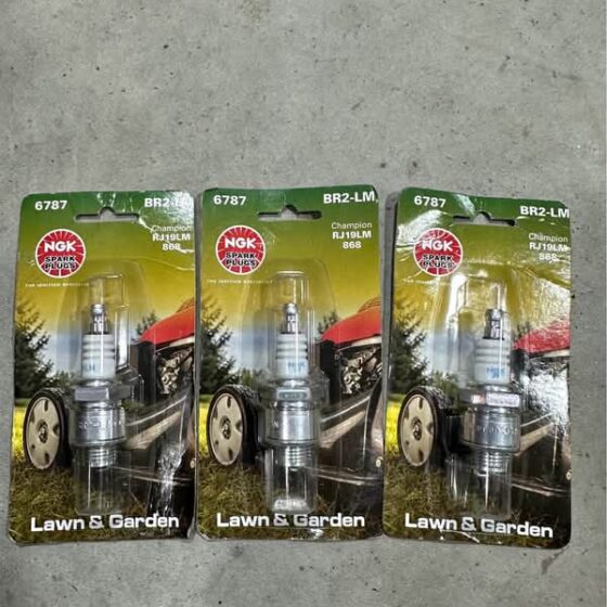 Lot of 3 New NGK BR2-LM (6787) Lawn & Garden Spark Plugs