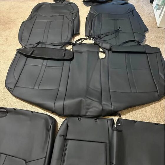 Black Car Seat Cover, Car Seat Protector Waterproof, Nappa Car Seat Cush
