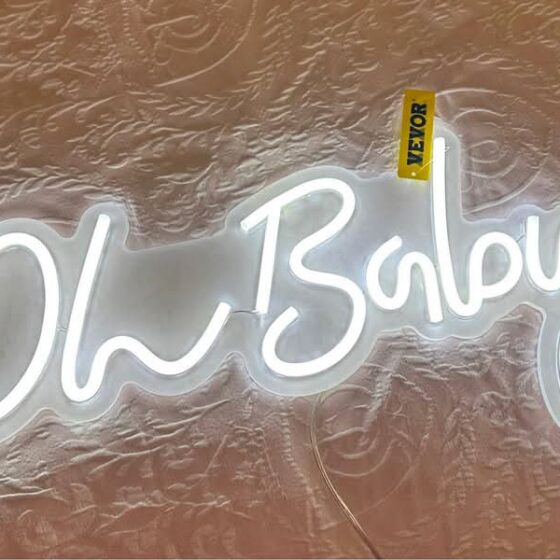 VEVOR Oh Baby Neon Sign for Wall Decor