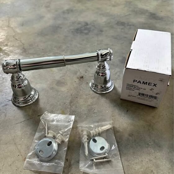 Pamex Charleston Toilet Paper Holder – Polished Chrome (Model BC10CO-42)