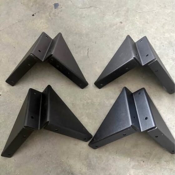 Heavy Duty Table Corner Gussets / Brackets - Set of 4 (National Public Seating)