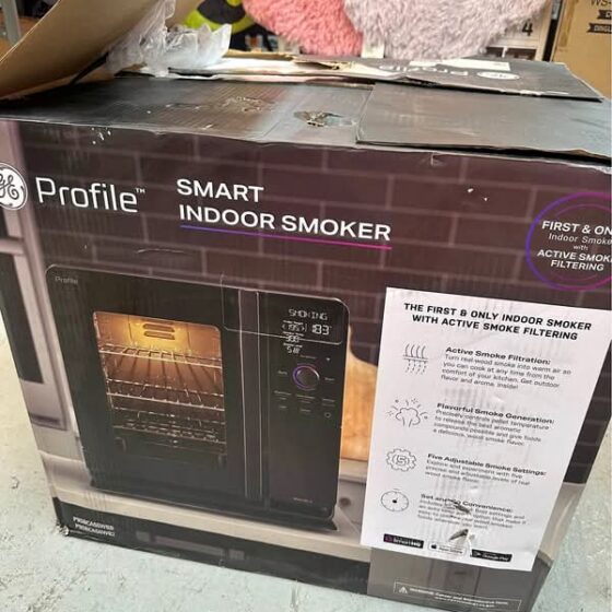 GE Profile 2.1 cu ft Smart Indoor Electric Pellet Smoker w/ Active Filtration