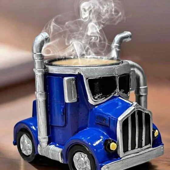 Semi-Truck Coffee Mugs Stainless Steel