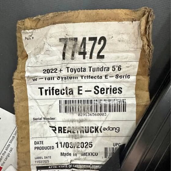 NEW Extang Trifecta E-Series Soft Tri-Fold Tonneau Cover (2022+ Toyota Tundra 5'6" Bed)