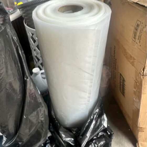 Layfield 6 Mil Heavy Duty Clear Poly Bags - Roll of 50 (27.5" x 86")