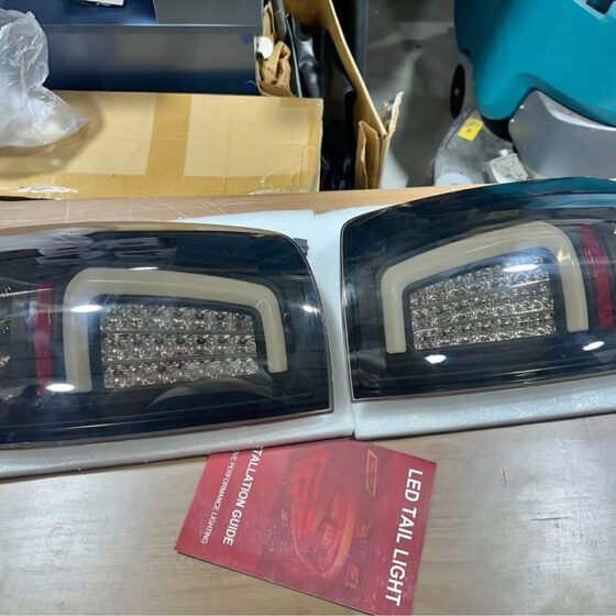 Smoked C-Bar LED Tail Lights for Dodge Ram 2009–2018 — Pair