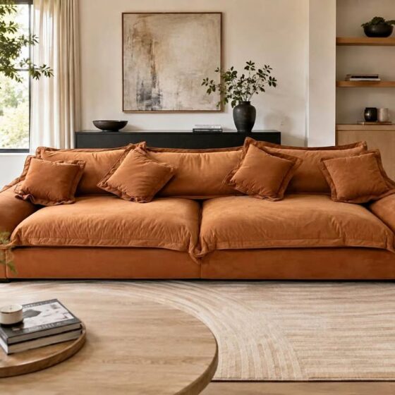 125-Inch Oversized Sectional Sofa