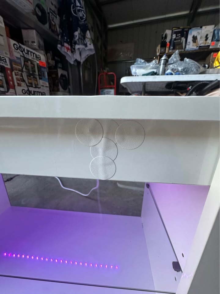 High-Gloss TV Stand with LED Lights — Fits Up to 70-Inch TV - Image 8