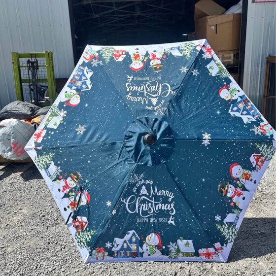 Seazul 7.5-Foot Christmas Patio Umbrella